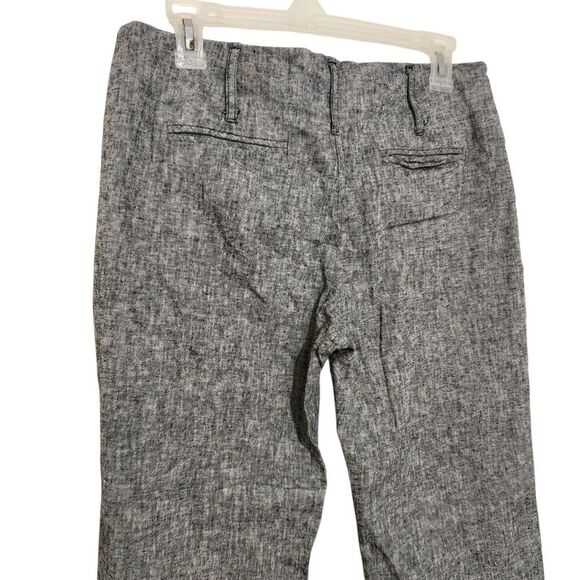 Bcx Capri Pants For Women Size 13 Gray Linen Blend Flat Front - Picture 4 of 13